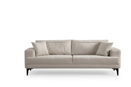 Atelier Del Sofa Sofá de 3 Plazas Astana 3 Seater - Ecru, Largo 234cm, Ancho 100cm, Alto 78cm